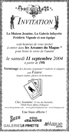 LE 11 septembre 2004 , passez-le à Paris avec l'équipe du Mague chez Jeanine