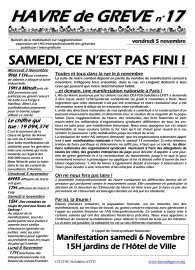Lisez le Havre de Grève n°17… et manifestons massivement samedi !