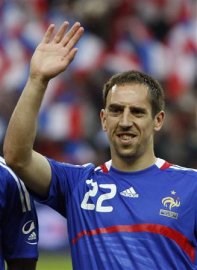Franck Ribéry sauve l'Équipe de France de Football