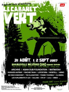 Festival Le Cabaret Vert, 3 ème Edition