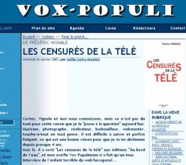 Interview de Vignale dans le Magazine On line VOX POPULI