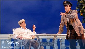 Création française de l'Opéra « Il Postino » au Théâtre du Châtelet Avec Placido Domingo, dans le rôle de Pablo Neruda