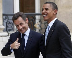 Barack Obama et Nicolas Sarkozy Mano a Mano