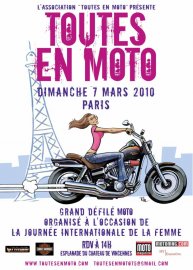 Appel, à manifester avec « Toutes en moto », le 7 mars à Paname !