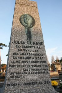 Une manif et un hommage au syndicaliste Jules Durand au Havre