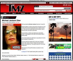 TMZ : Michael Jackson fait sa "success story"