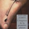 Révélation : Bernard Quiriny (L'angoisse de la première phrase)