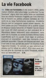 Lu sur Facebook encensé par la Presse Belge