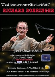 Richard BOHRINGER passe par la Lorraine