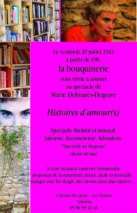 Théâtre en bouche à la bouquinerie, vendredi 20 juillet !