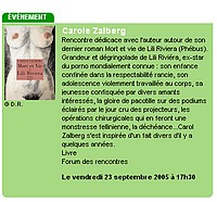 Rencontre FNAC avec Carole Zalberg