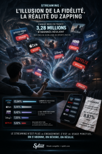 Streaming Vidéo sur les plateformes, l'illusion de la fidélité, la réalité du zapping