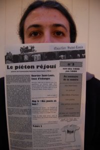 Cyril, un piéton assurément réjoui