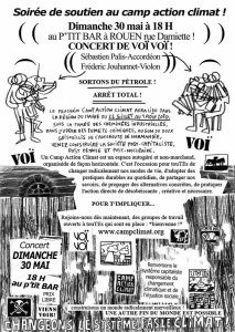 Un concert pour le Camp action climat du Havre