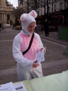 Les Droits des Animaux à la Porte du Salon Marjolaine