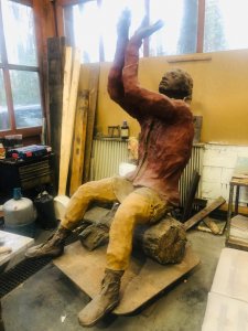 PRESENTATION LE SAMEDI 3 FÉVRIER 2024 à 12H00 EN AVANT PREMIÈRE MONDIALE Du Bronze "SITTING BULL EN PRIÈRE »D'OUSMANE SOW