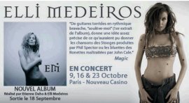 Elli Medeiros dans les bacs et en concert