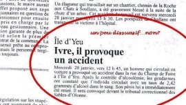 Une drôle d'histoire de Penis retiré dans LE PARISIEN