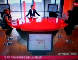 Frédéric Vignale, invité de la chaîne de télé Direct 8