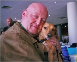 Gérard Oberlé et Saucisse, une bien belle photo