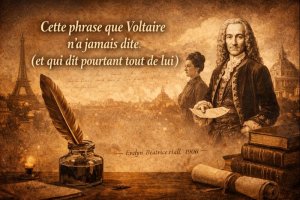 Cette phrase que Voltaire n'a jamais dite (et qui dit pourtant tout de lui)