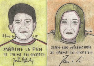 MARINE LE PEN ET JEAN-LUC MÉLENCHON, DEUX AMOUREUX TRANSIS ! ! !