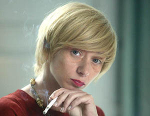 Diane Kurys caricature Sagan