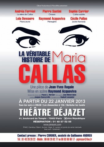 La véritable histoire de Maria Callas : Sophie Carrier et Lola Dewaere en voiX vers un beau succès Théâtral