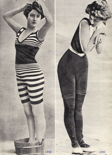 Burkini : Nos grands-mères habillées au bain !