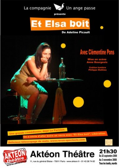 Théâtre : ET ELSA BOIT… 