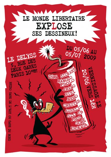 Le Monde Libertaire exp(l)ose ses dessineux