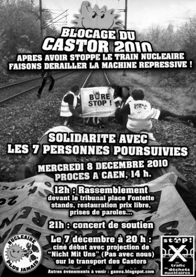 Après le blocage du « Castor » radioactif, faisons dérailler la machine répressive !