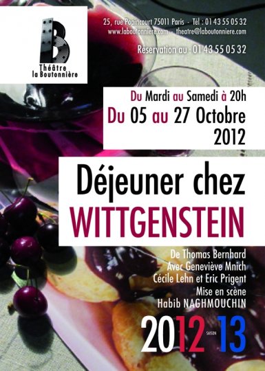 Déjeuner chez Wittgenstein