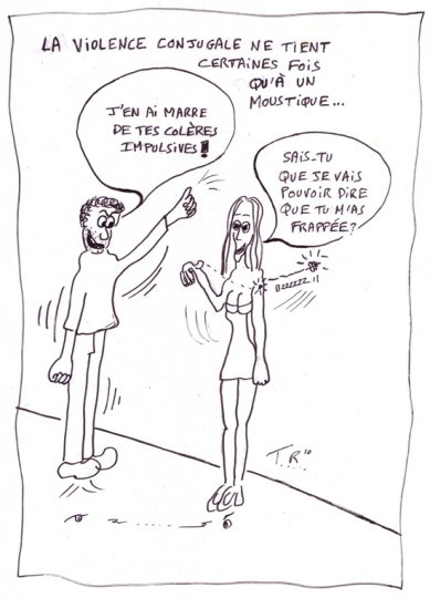 Quand la femme battue devient une cause caricaturale et sexiste