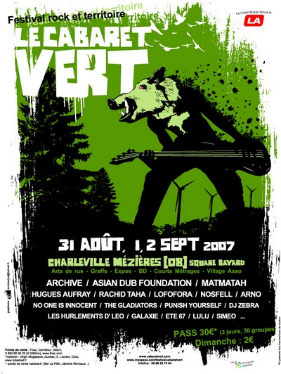 Festival Le Cabaret Vert, 3 ème Edition