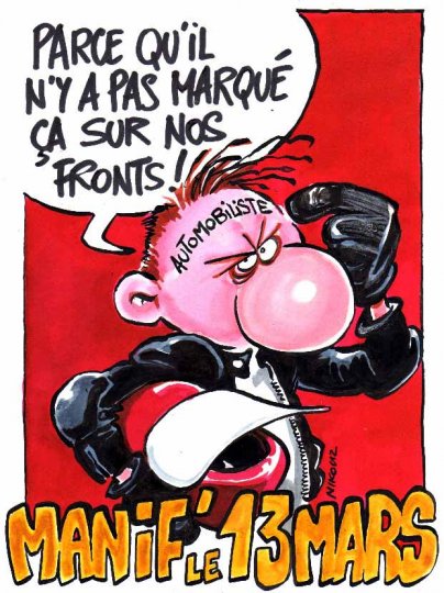 Manif motarde le 13 mars : un pavé dans la mare de la répression….