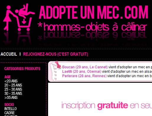  Adopteunmec.com : la critique cold d'un site web chaud !