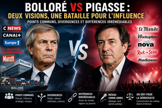 Et si on s'amusait à comparer Vincent Bolloré et Mathieu Pigasse ?