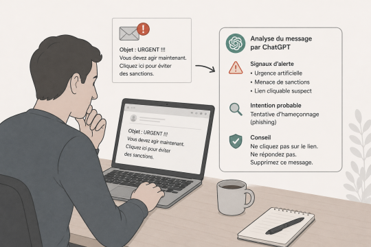 Pourquoi analyser vos mails suspects avec ChatGPT peut vous éviter bien des ennuis
