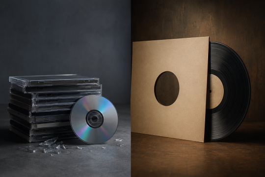Pourquoi le CD est mort et pourquoi le vinyle est ressuscité