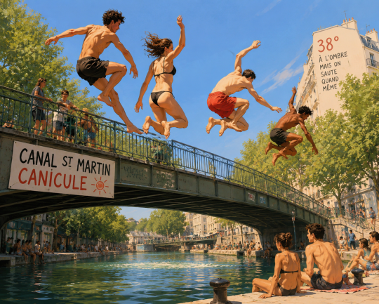 Canicule à Paris : pourquoi sauter d'un pont dans le canal Saint-Martin peut tuer en quelques secondes