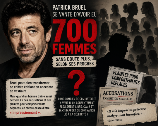  Patrick Bruel et les “700 femmes” : la confidence qui relance les questions sur le consentement